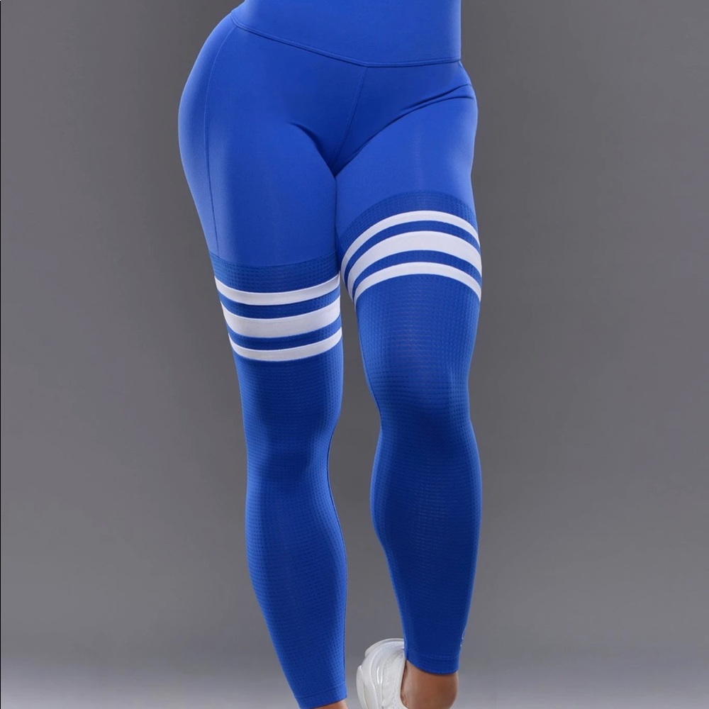 Black and blue Bombshell Sports Wear